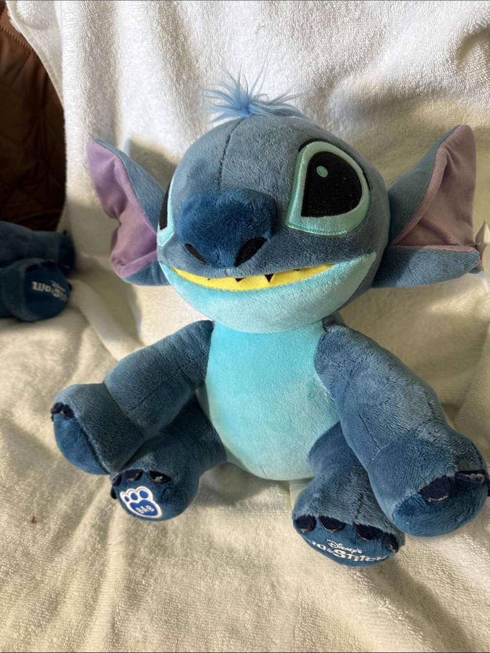 Disney Blue & Aqua Stitch Plush with Purple Ear Details